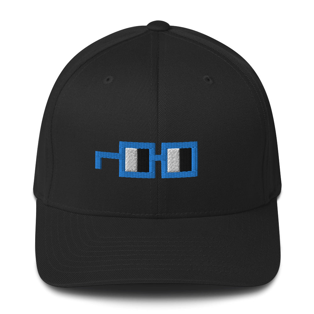 Glasses Flexfit Cap in Aqua - No Copy