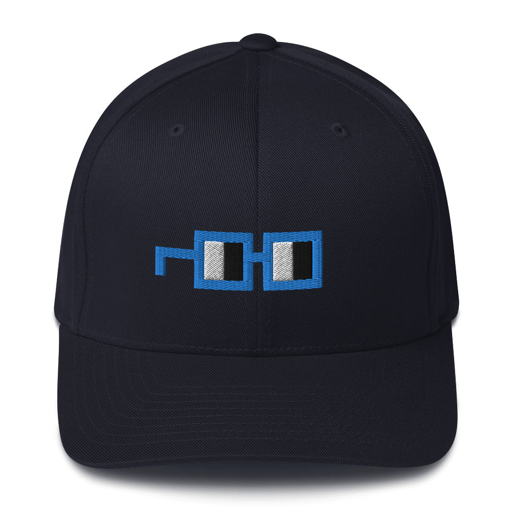 Glasses Flexfit Cap in Aqua - No Copy