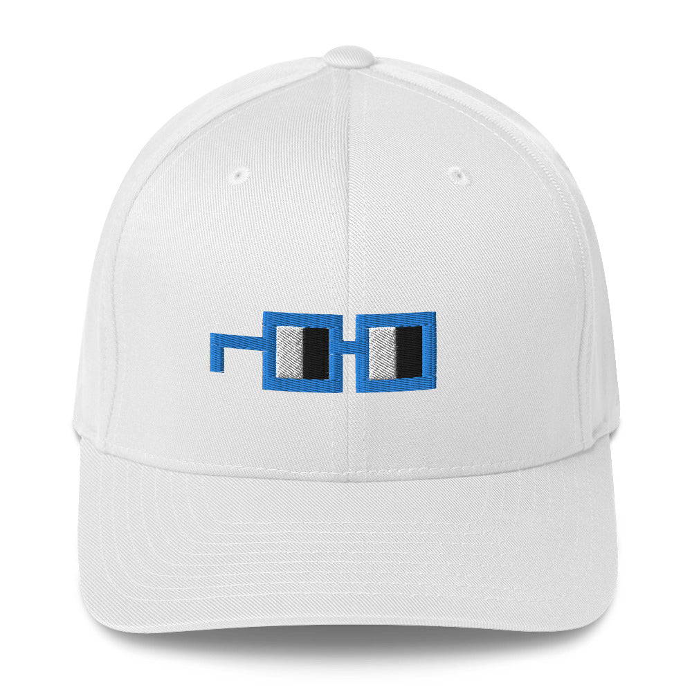 Glasses Flexfit Cap in Aqua - No Copy