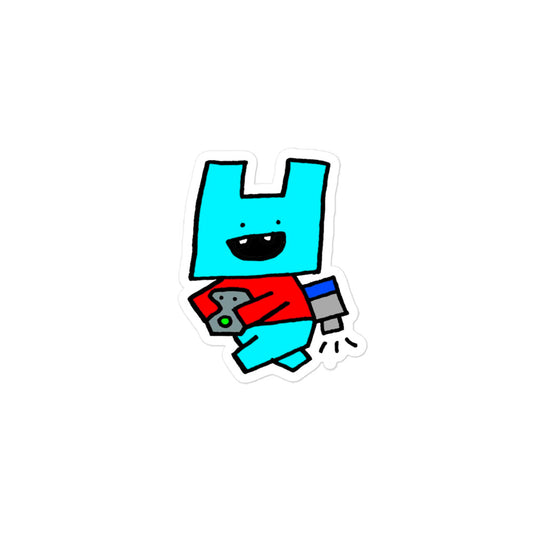 8megs - 56 MEG - 3" x 3" Sticker