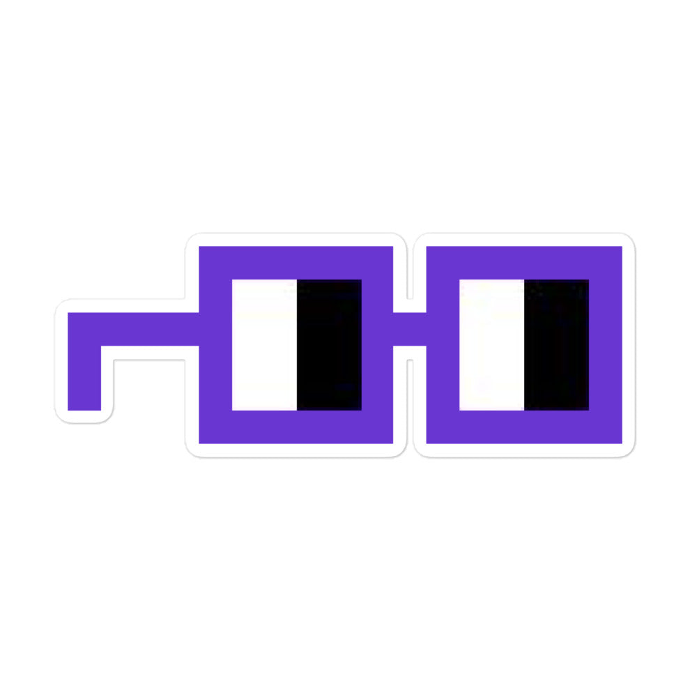 Purple Nouns Glasses - 5.5"