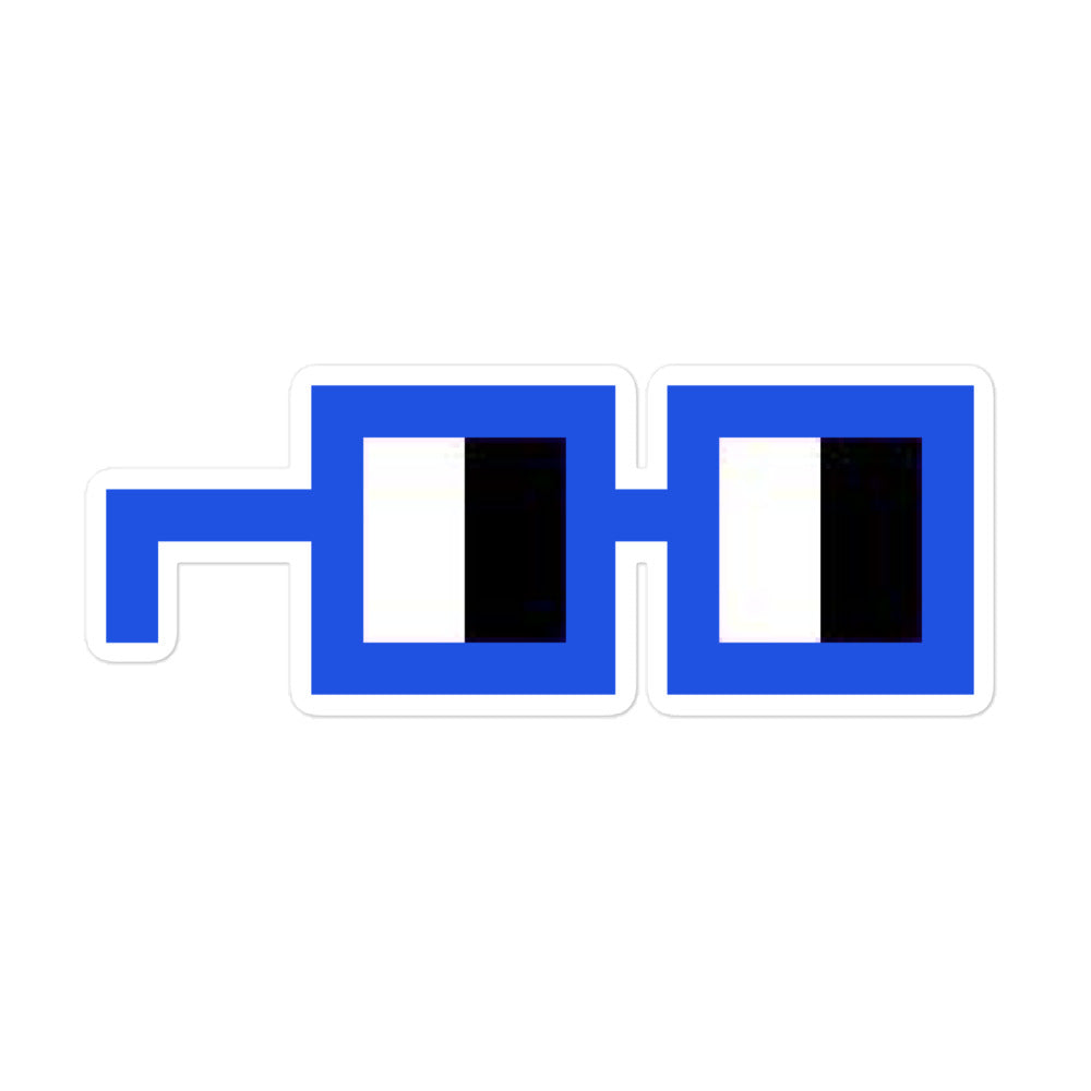 Blue Nouns Glasses - 5.5"