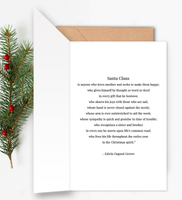 gm santa - 8 meg holiday cards - 10-pack (2-sided, white envelopes) (US & CA delivery only)