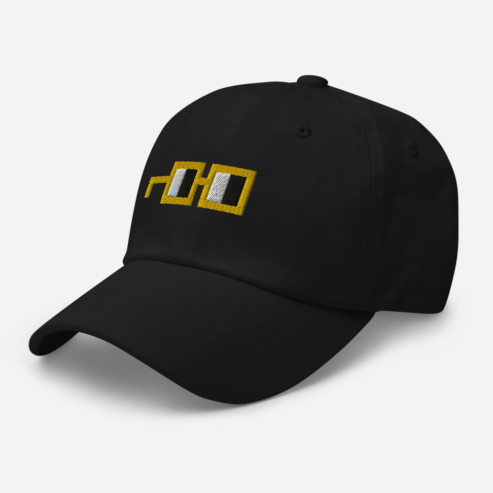 Glasses Copy Dad Hat in Yellow