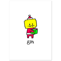gm santa - 8 meg holiday cards - 10-pack (2-sided, white envelopes) (US & CA delivery only)