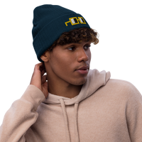 yellow glasses beanie